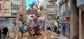 El mejor monumento fallero de las Fallas de Xàtiva 2025, de la comisión República Argentina.