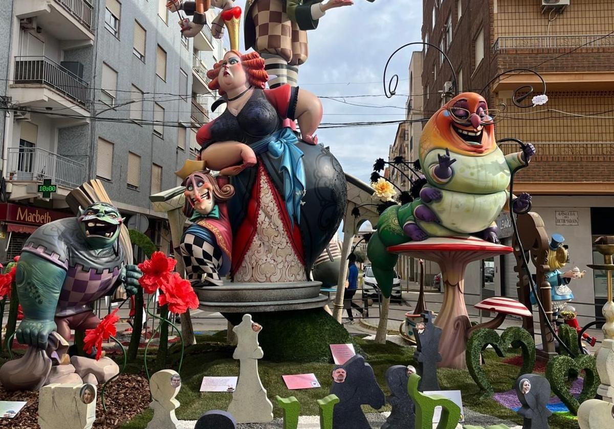 Falla de El Charco, ganadora en los monumentos grandes.