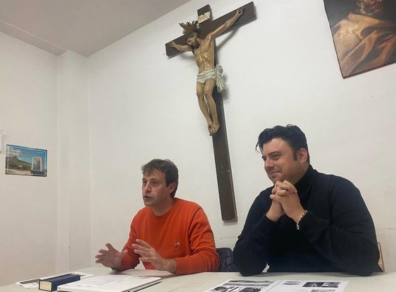 Carlos Gimeno, en la presentación de los actos de la Semana Santa.