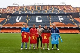 Luis de la Fuente, en Mestalla.