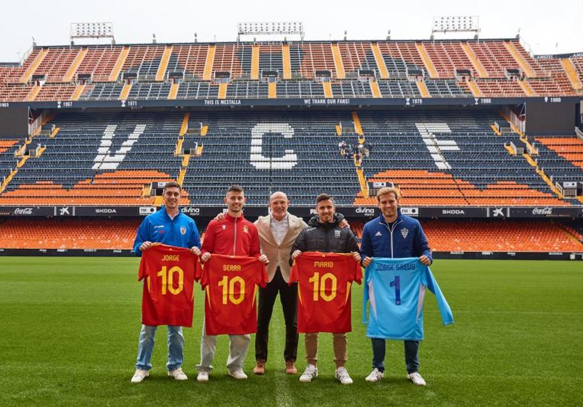 Luis de la Fuente, en Mestalla.