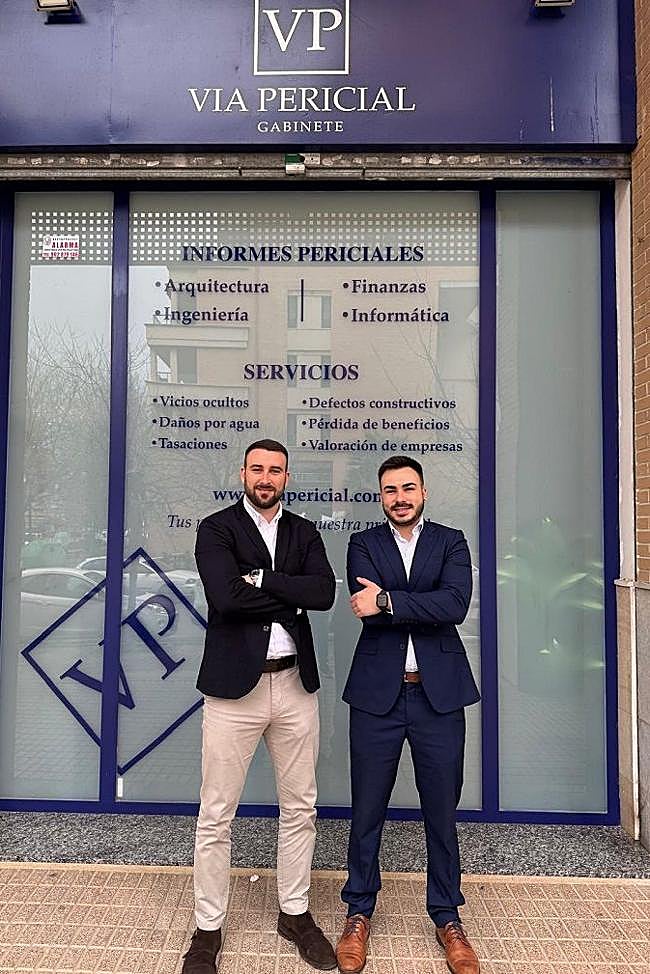 Bruno Agustina y Carlos Serrano, socios de Vía Pericial S.L.