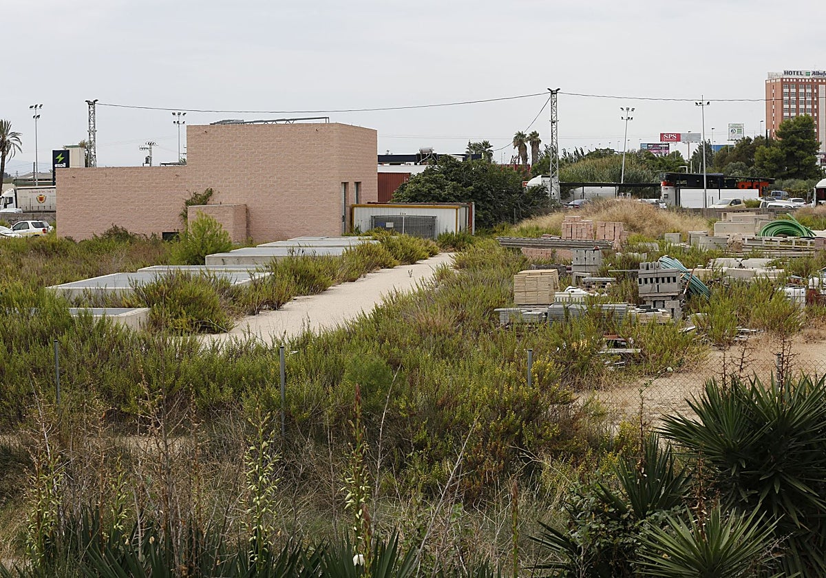 Vista de uno de los depósitos de tormenta.