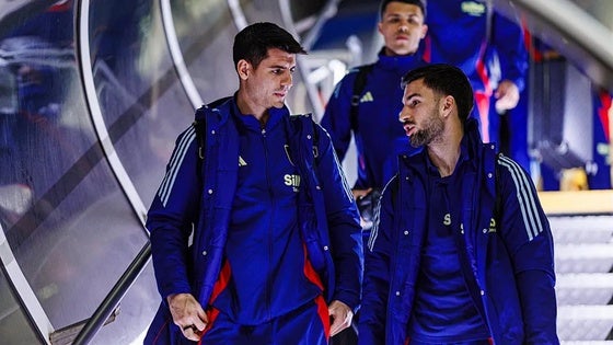 Los jugadores de la selección española de fútbol.