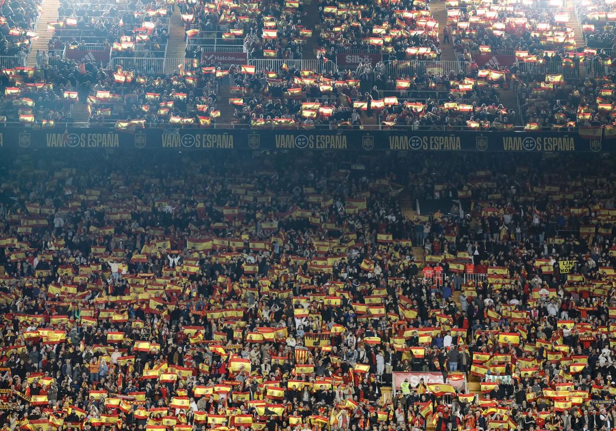 La grada de Mestalla.