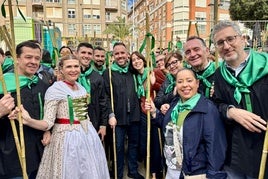 Morant, junto a cargos socialistas, en la Romeria de les canyes de Castelló