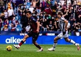 Algobia, en el partido contra el Castellón.