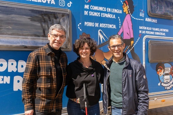 Sara Crespo, en su visita a Ontinyent.