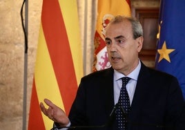 Móner, en la toma de posesión.