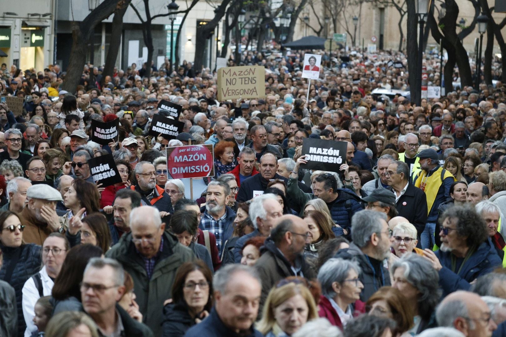 FOTOS | Sexta manifestación en Valencia contra la gestión política de la dana