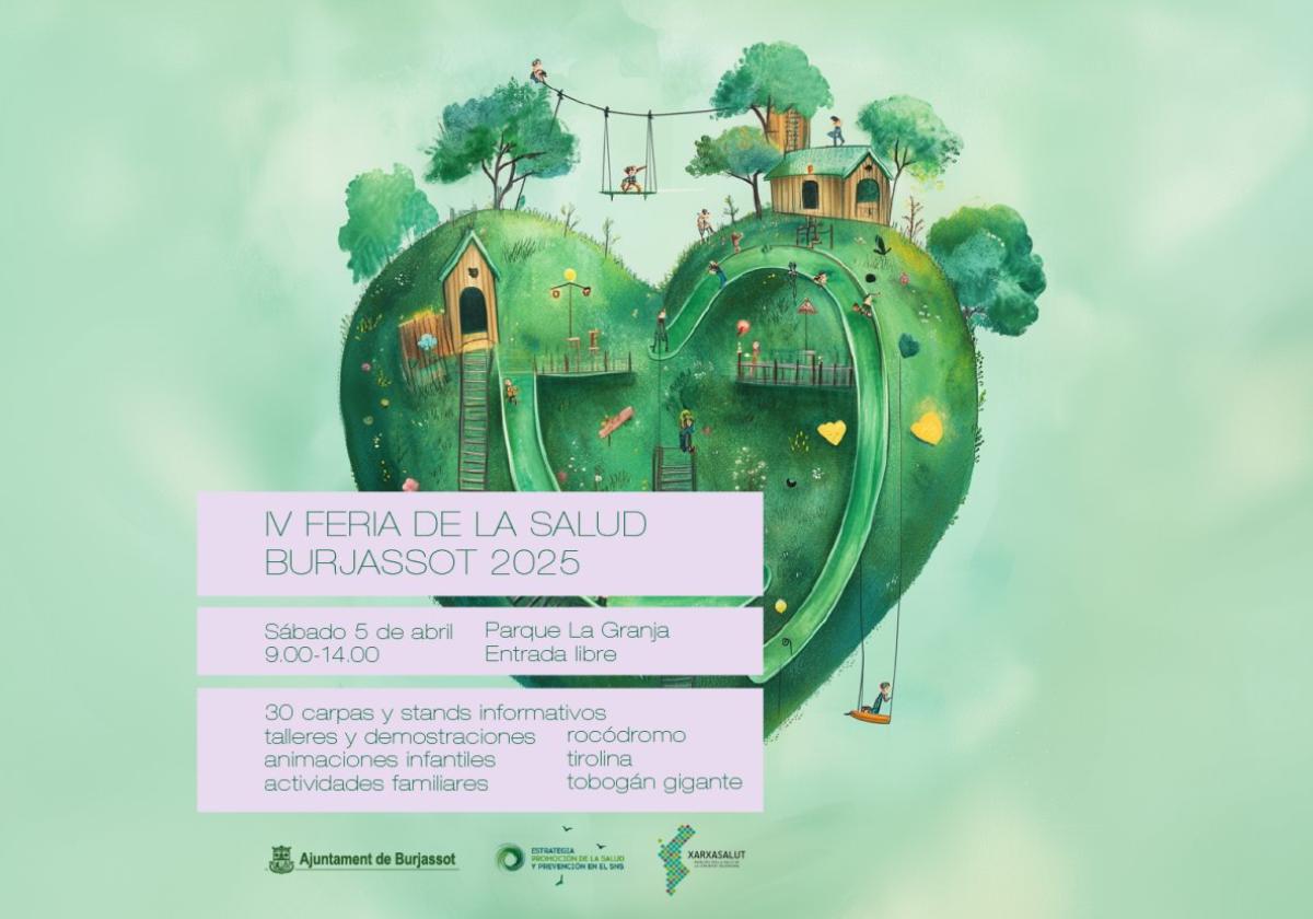 Cartel de la Feria de la Salud de Burjassot.