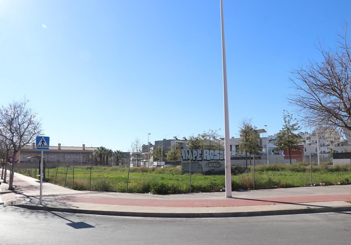 Zona donde se cederán los terrenos.