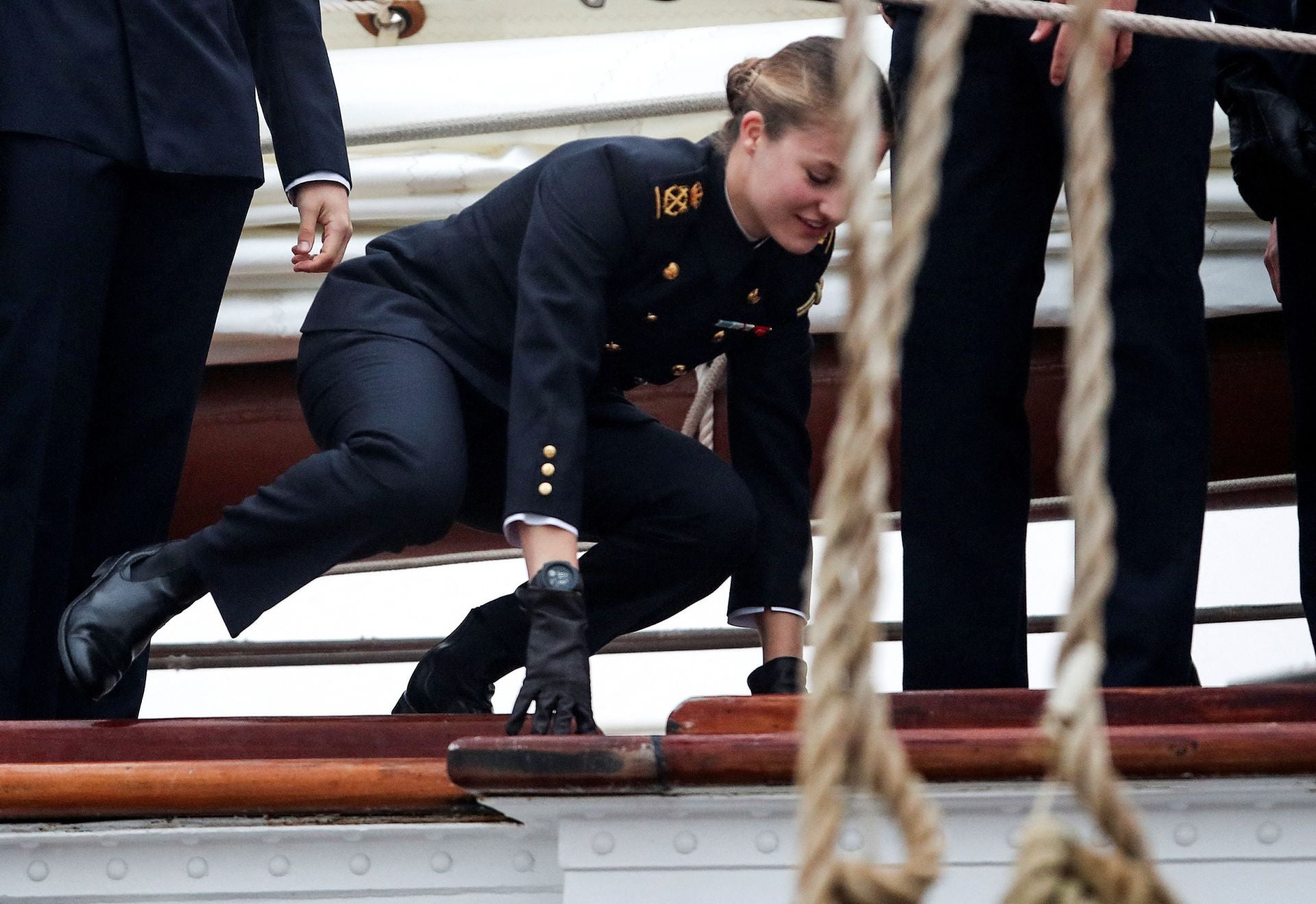 Nuevas fotos de Leonor a bordo de Elcano
