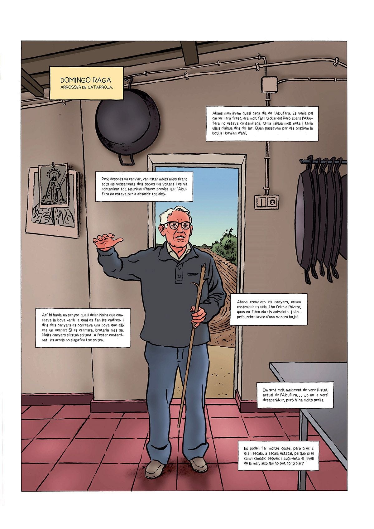 El rey Jaume I, Franco y Carlos Mazón desfilan en un cómic sobre la Albufera