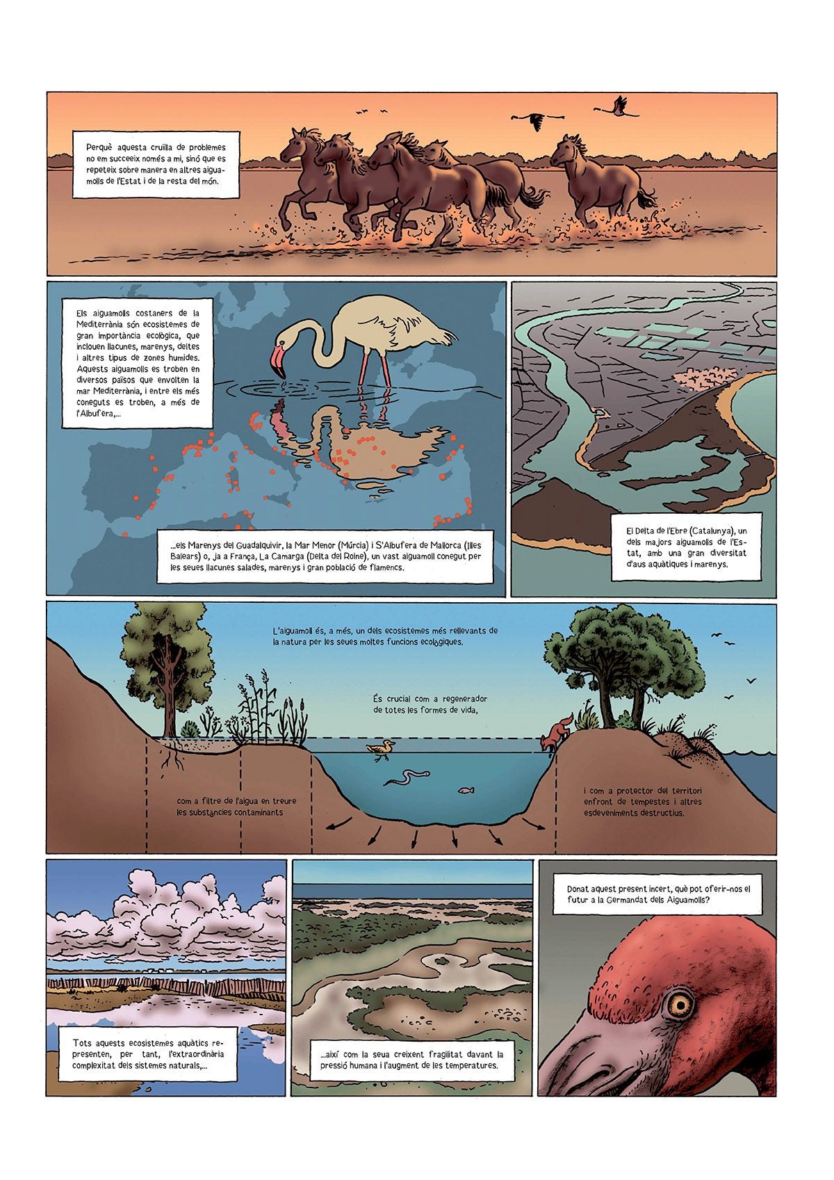 Imagen secundaria 1 - El rey Jaume I, Franco y Carlos Mazón desfilan en un cómic sobre la Albufera