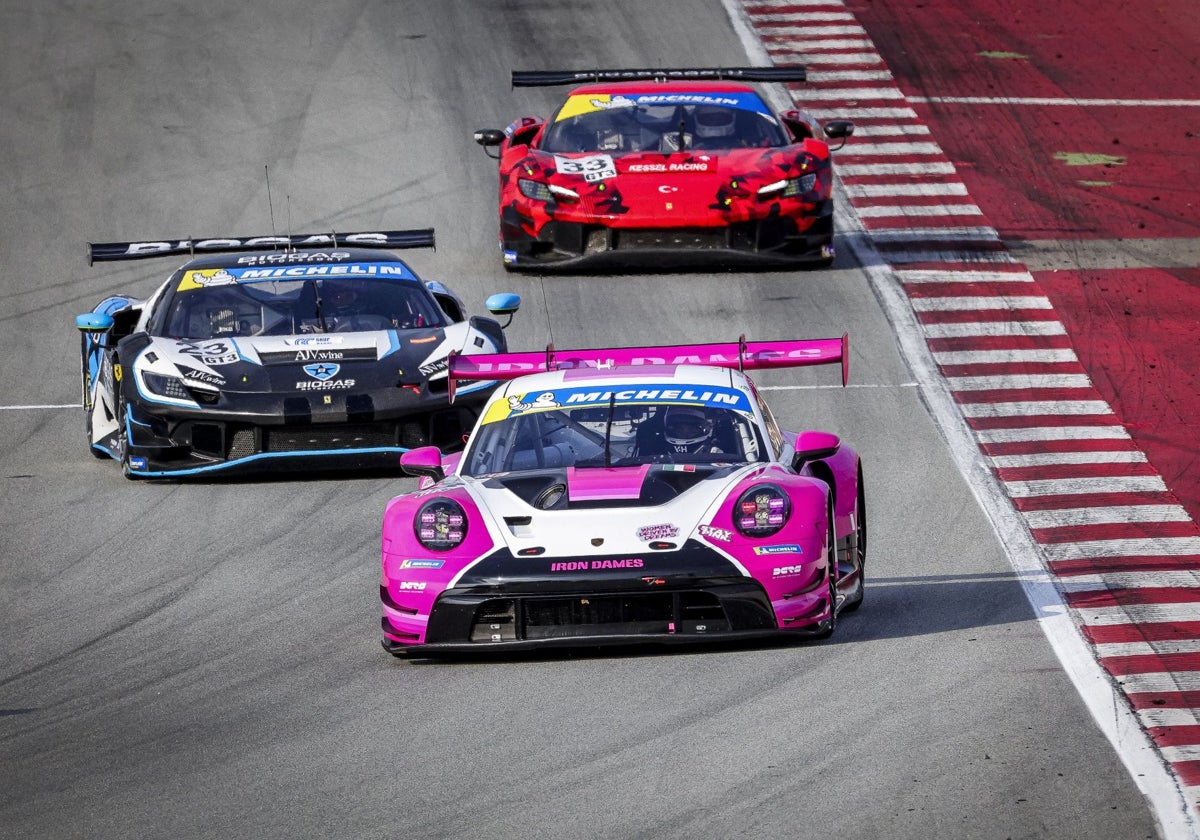 Marta García en la carrera de la Le Mans Cup.
