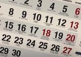 El calendario de abril trae el primer puente festivo.