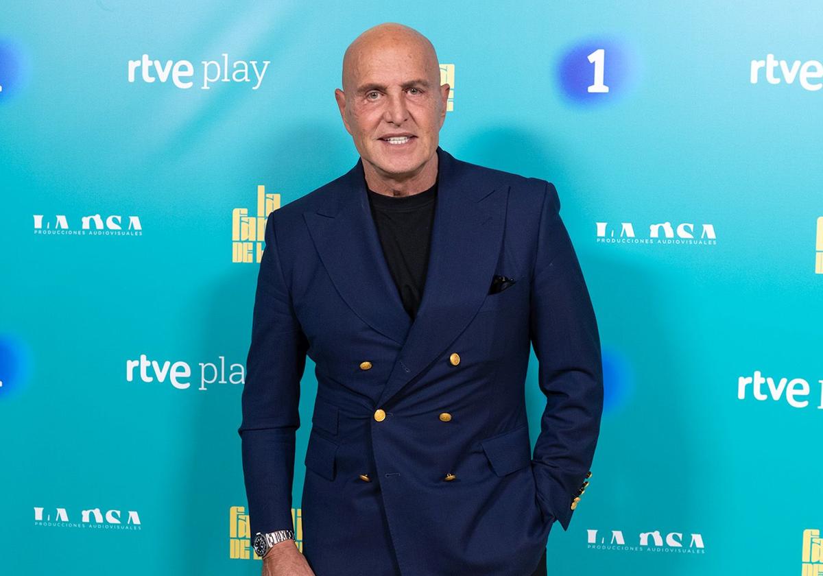 Kiko Matamoros en la presentación de 'La familia de la tele'.