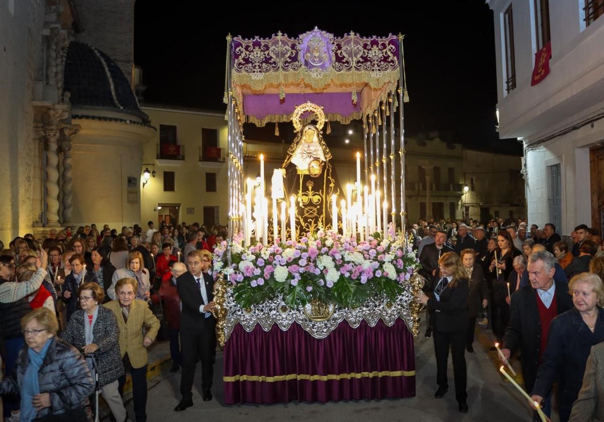 Imagen de la procesión del pasado año en Torrent.
