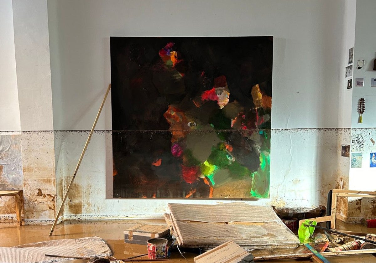 Taller de artista tras la dana.