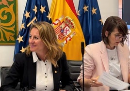 La alcaldesa de Castellón de la Plana, Begoña Carrasco, durante su intervención en la FEMP.