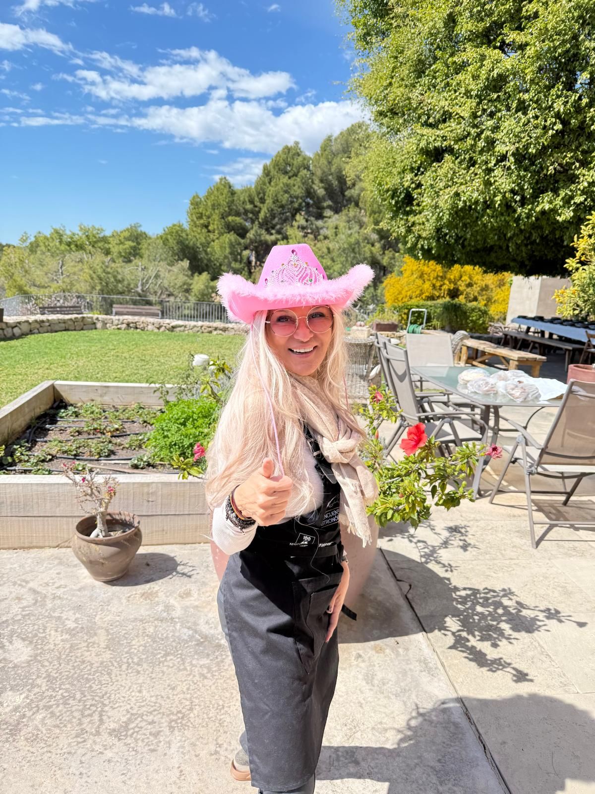 Belén Arias en su casa de Altea.