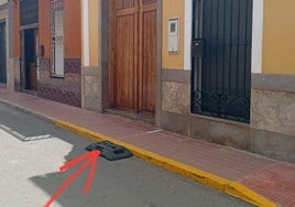 Lugar donde estaba ubicada la señal.