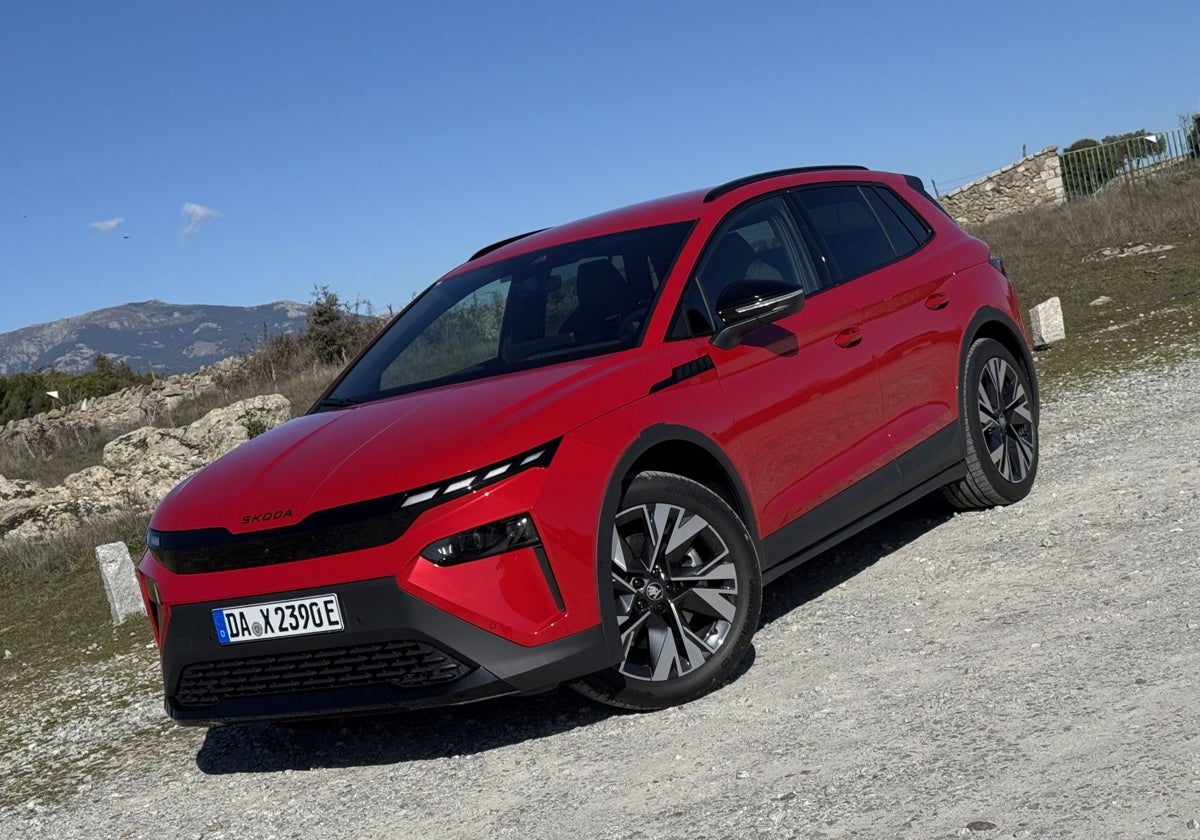 El Elroq es el primer modelo de Skoda que se muestra con el diseño 'Modern Solid' de la delantera.