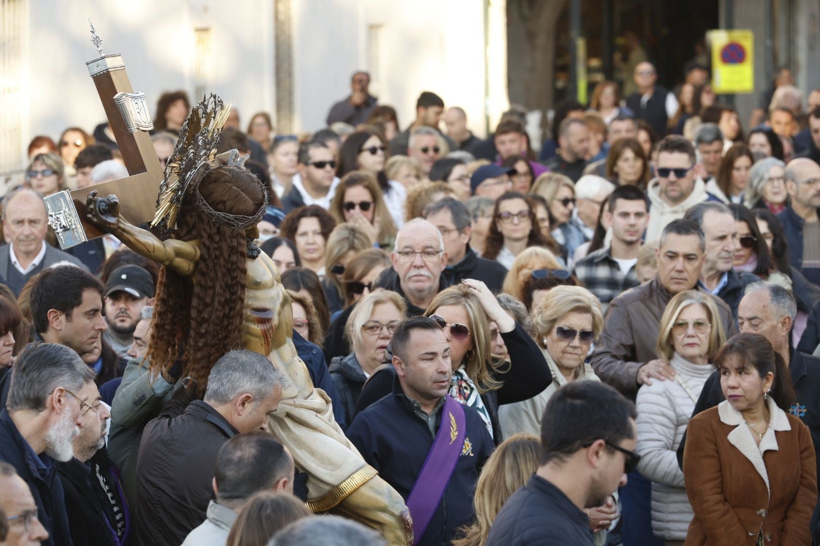 Las fotos del encuentro de los Cristos junto a la playa de Valencia