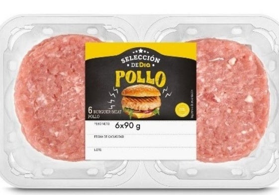 La hamburguesa sobre la que pesa la alerta alimentaria.