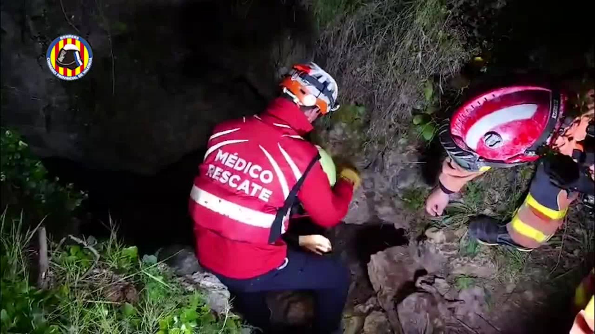 Así fue el rescate de los espeleólogos en la cueva de Vallada (Valencia)