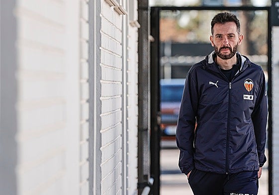Corberán en paterna tras un entrenamiento.