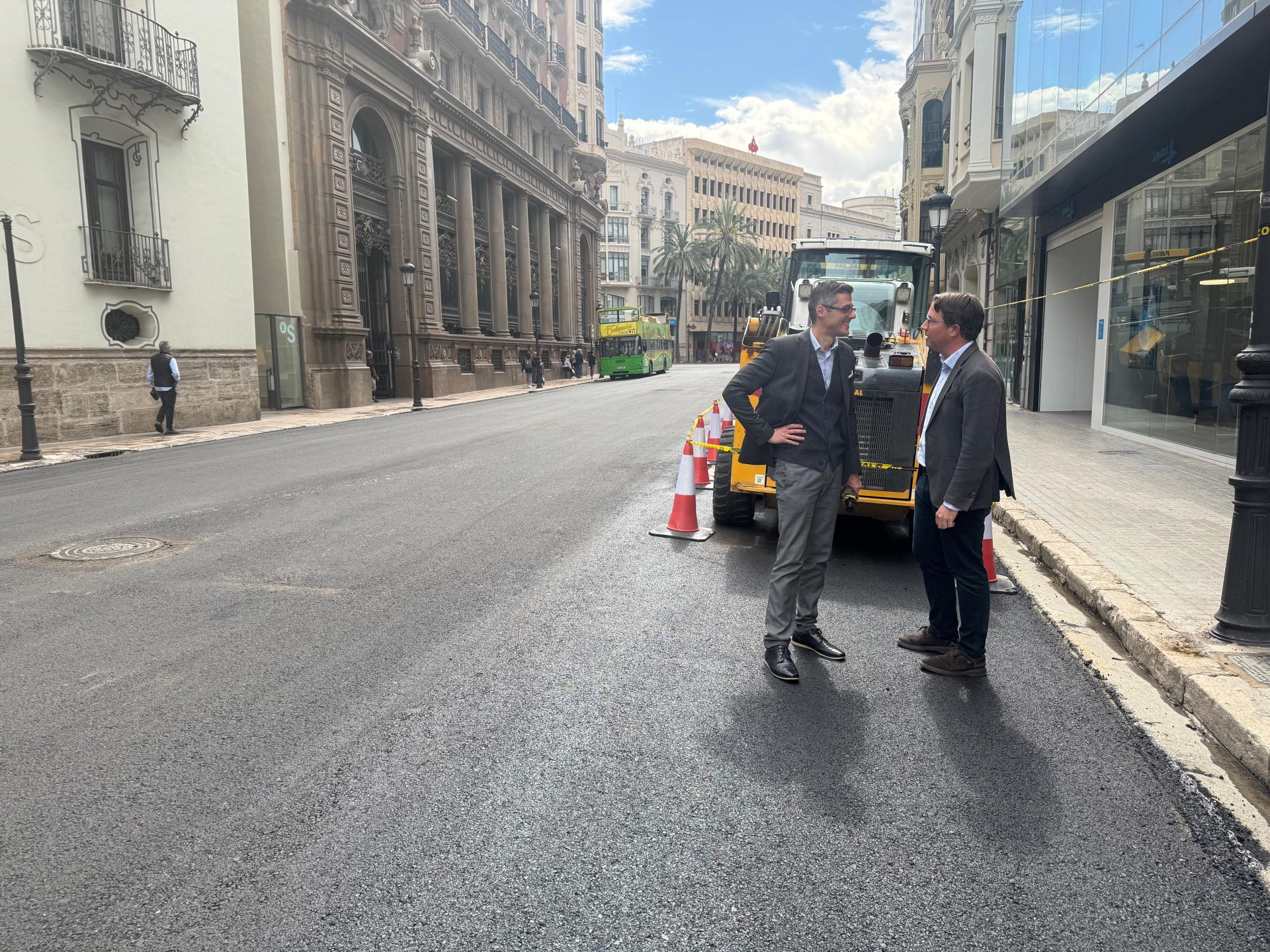 Nuevo pavimento para la calle Pintor Sorolla de Valencia