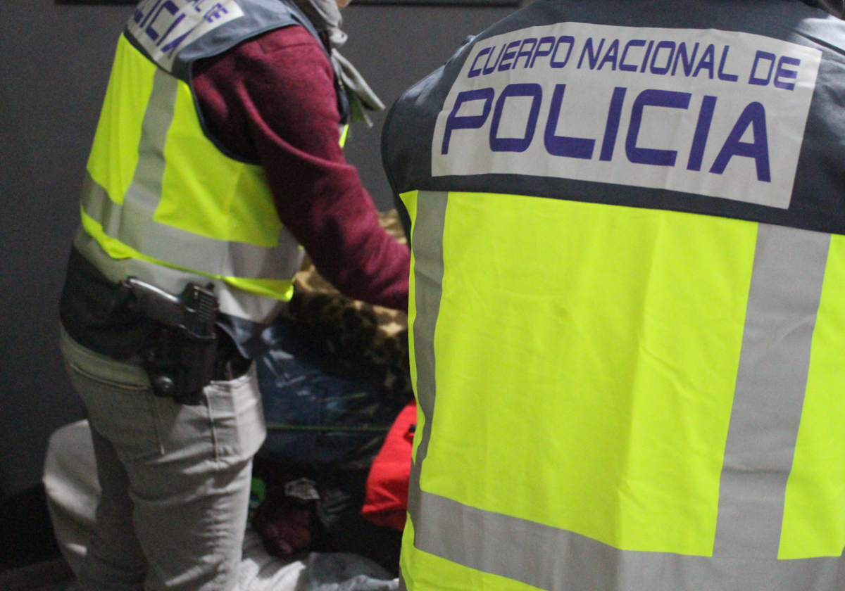 Efectivos de la Policía Nacinal.