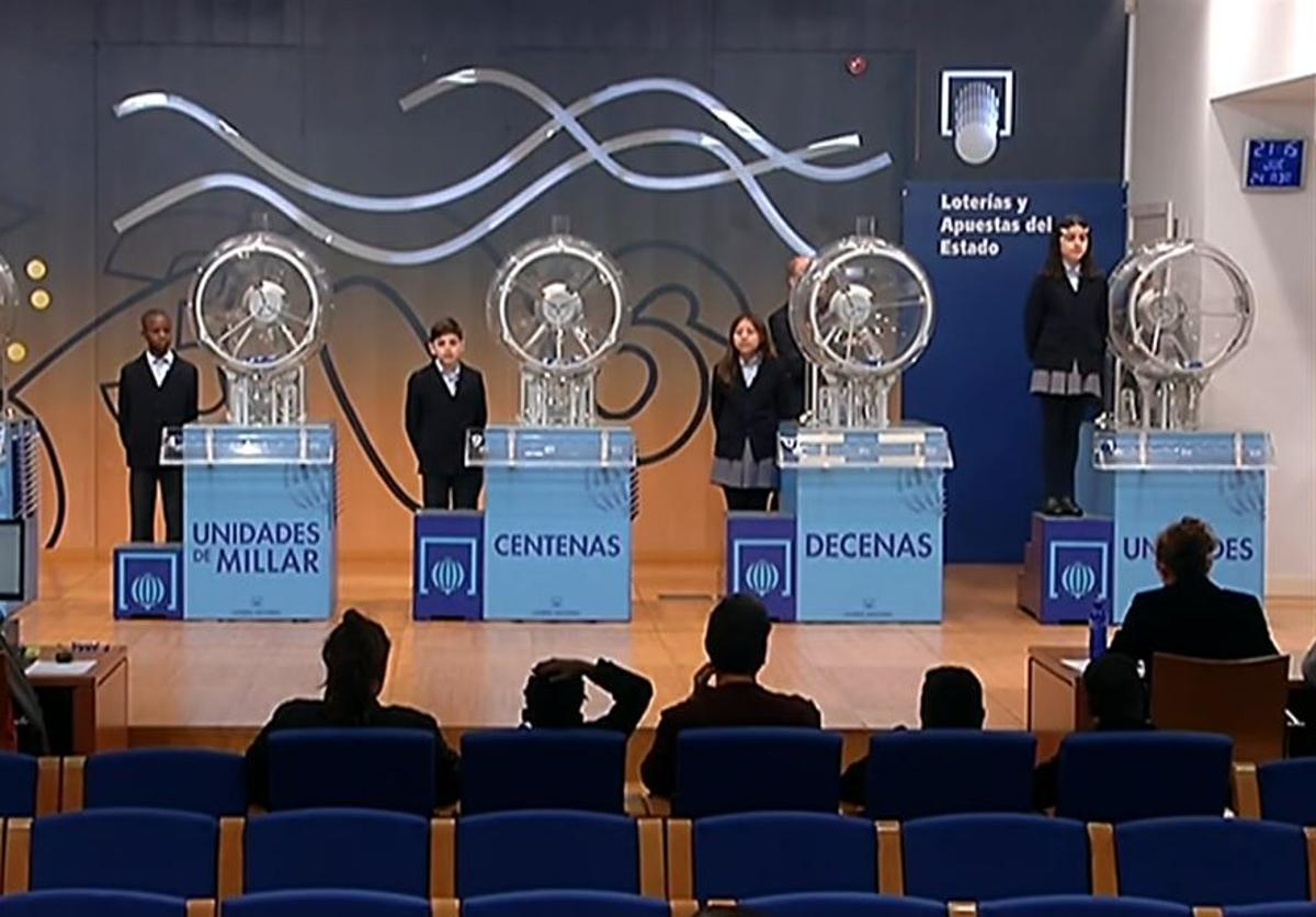 Un sorteo de la Lotería Nacional.