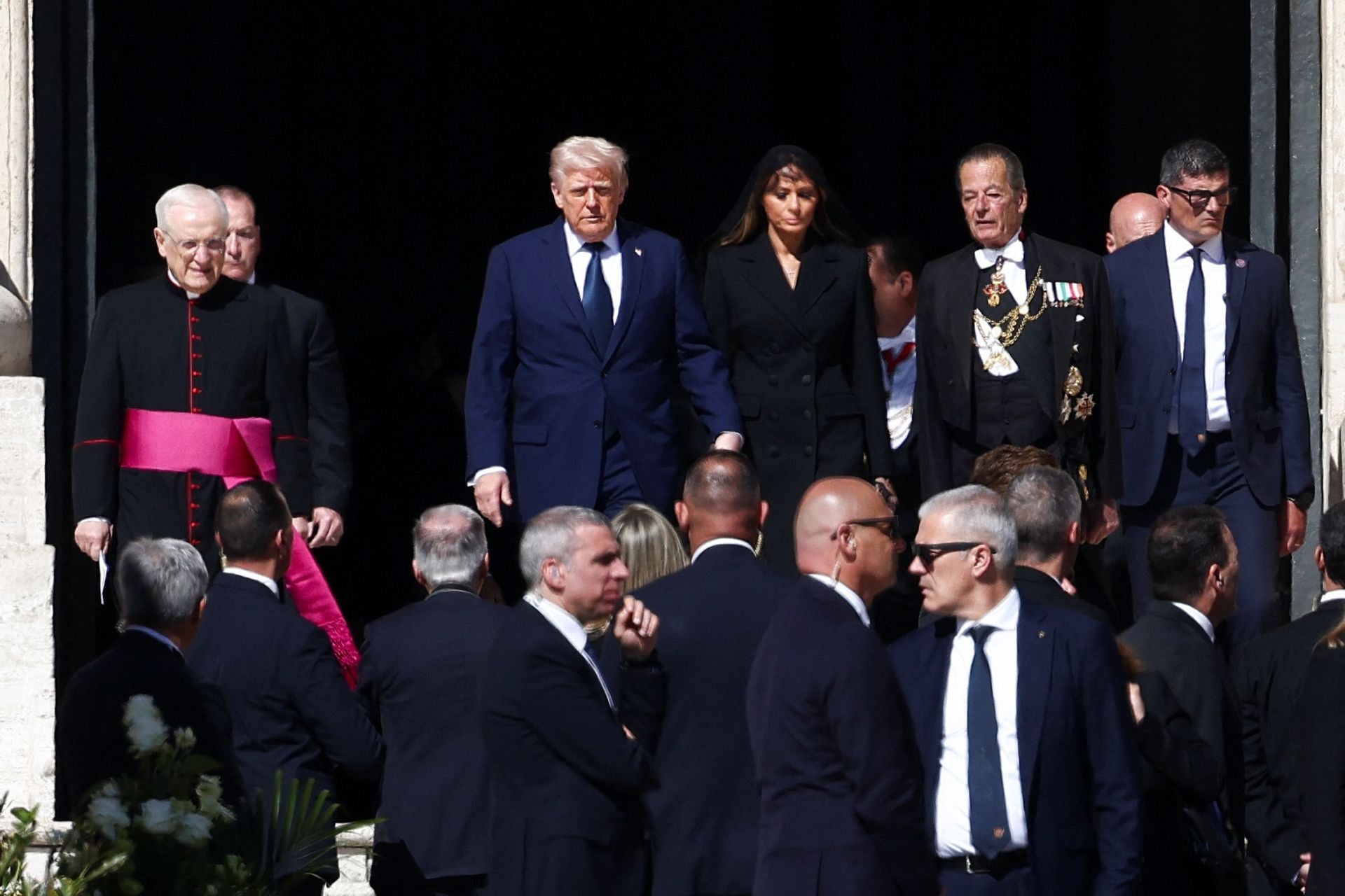 FOTOS | Las imágenes de Donald y Melania Trump en el funeral del papa Francisco