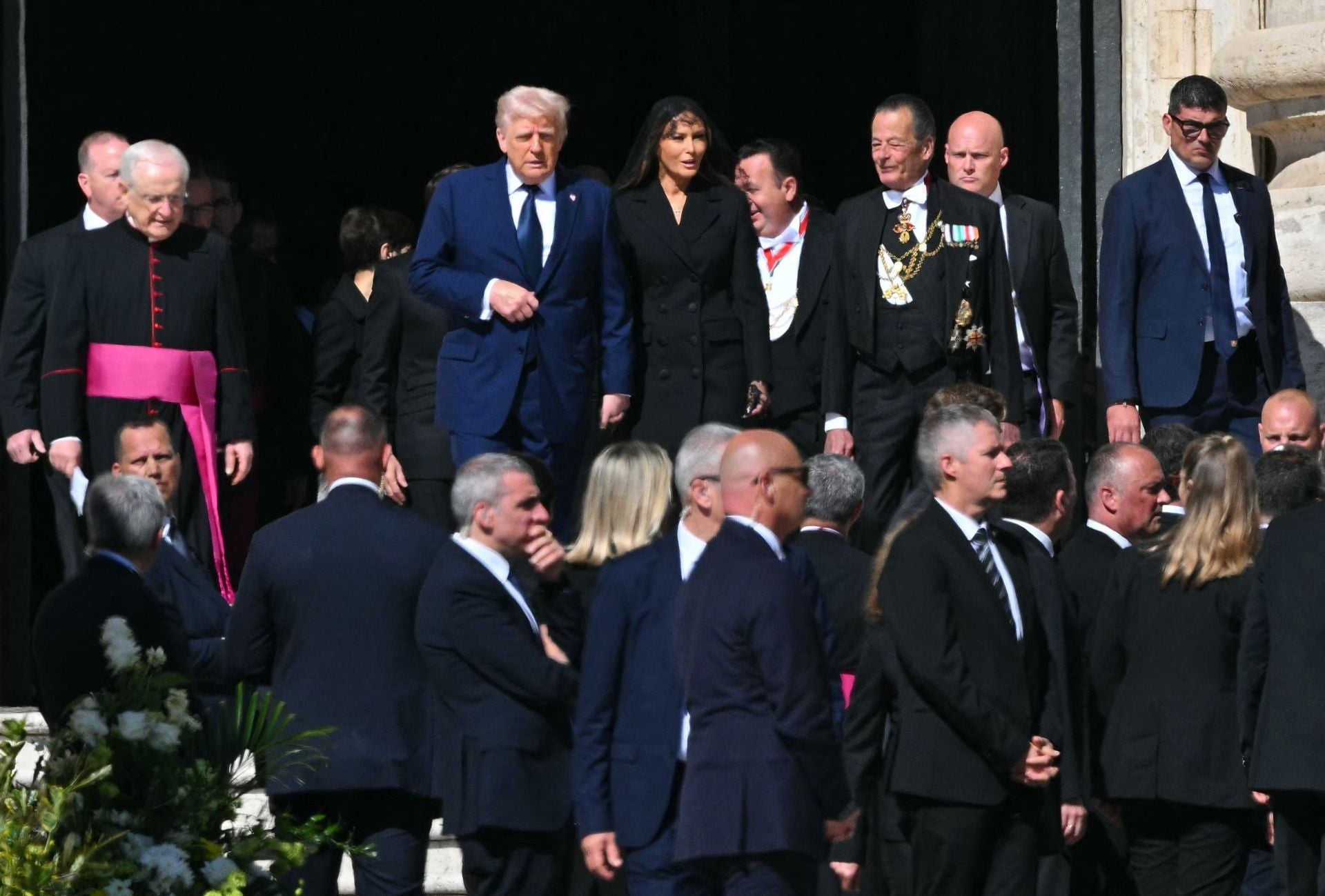 FOTOS | Las imágenes de Donald y Melania Trump en el funeral del papa Francisco