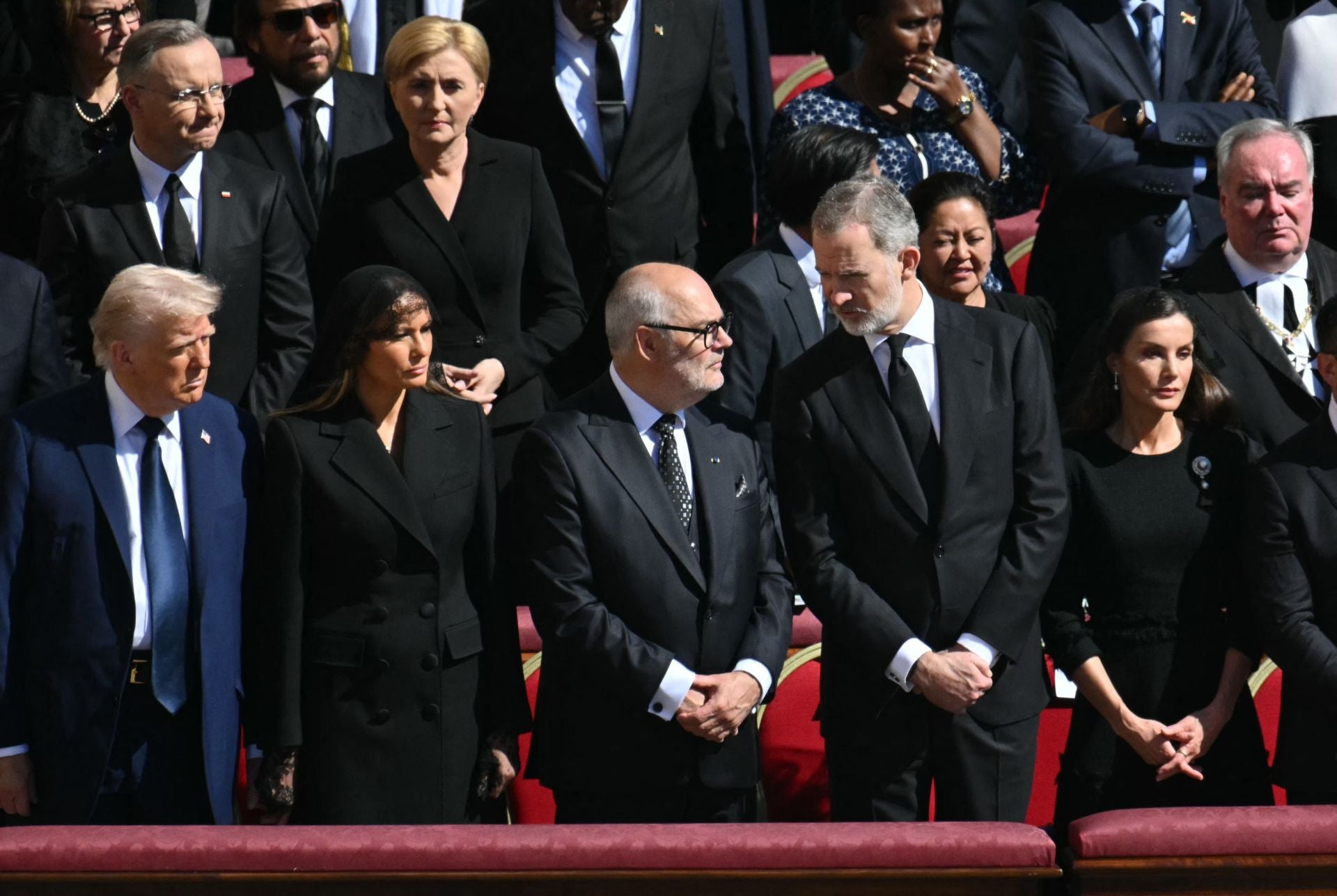 FOTOS | Las imágenes de Donald y Melania Trump en el funeral del papa Francisco