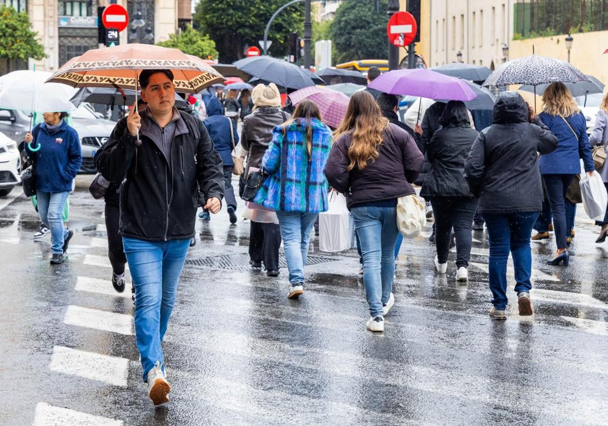 Lluvias en Valencia.