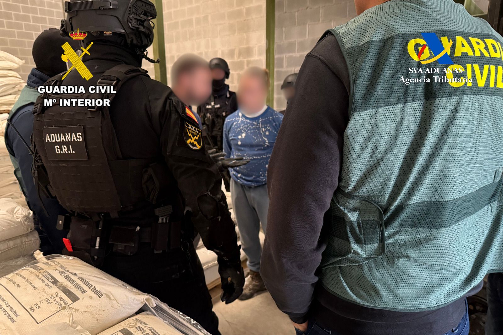 Intervienen 30 kilos de cocaína mezclada con polvo de zurita en el puerto de Valencia