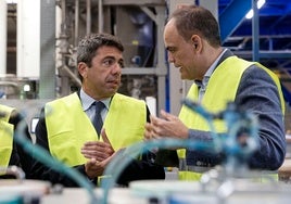 Carlos Mazón, en la visita de la semana pasada a Istaval.