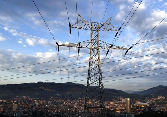 Torre de alta tensión.