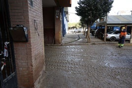 Edificio afectado por la dana en l'Horta Sud.
