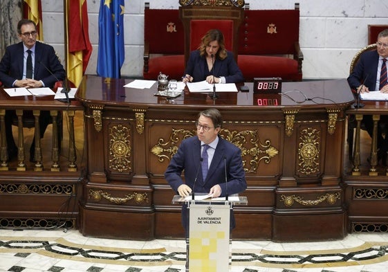 El concejal de Urbanismo, Juan Giner, en un momento del debate.
