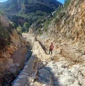 Estado del sendero en Chera.