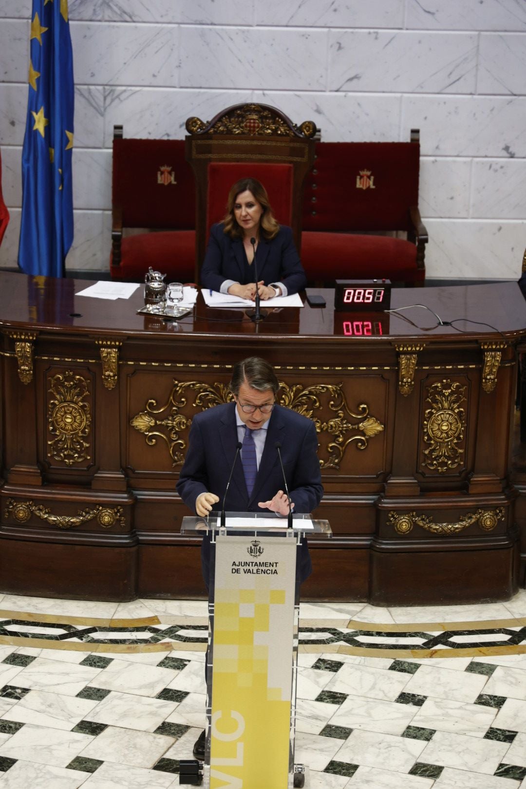 Fotos del Pleno del Ayuntamiento de Valencia del 30 de abril