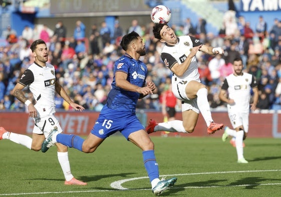 Diego López en el partido entre Getafe y Valencia.