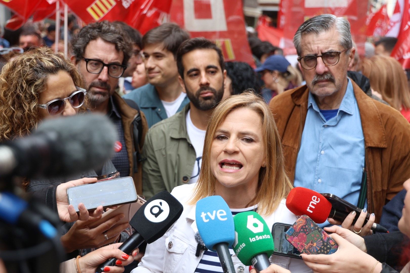 Manifestación por el Día del Trabajador en Valencia