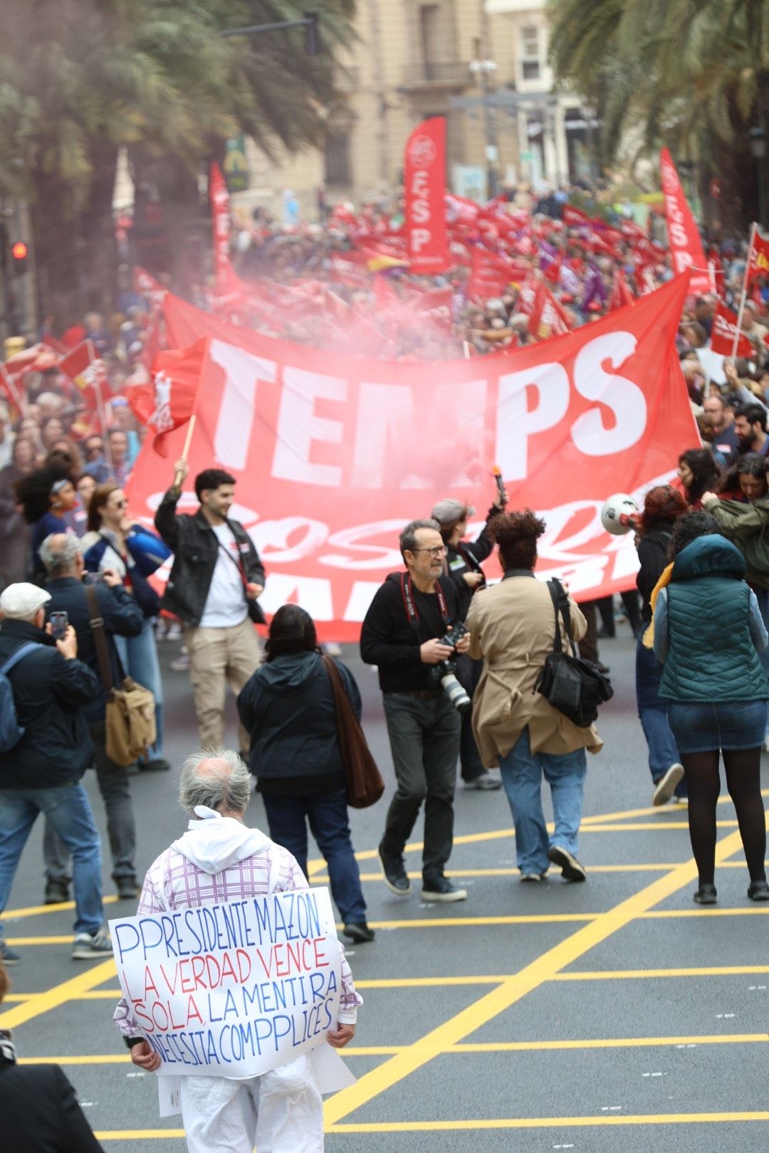 Manifestación por el Día del Trabajador en Valencia
