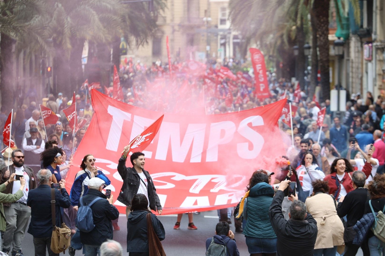 Manifestación por el Día del Trabajador en Valencia